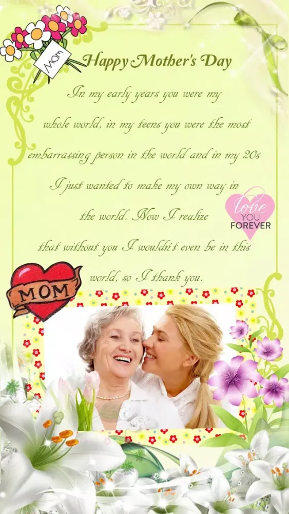Mother's Day Photo Frame.s, Sticker.s & Greeting Card.s Make.r HD应用截图
