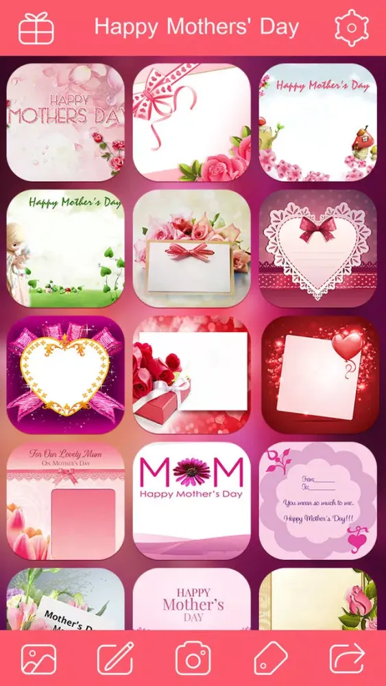 Mother's Day Photo Frame.s, Sticker.s & Greeting Card.s Make.r HD应用截图