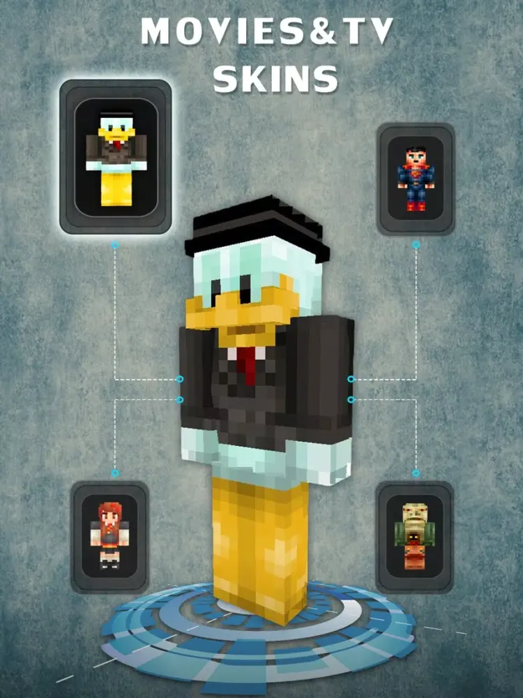 Movie Pixel Skins Collection - Minecraft Pocket Edition Lite iPad  سکرین شاٹس