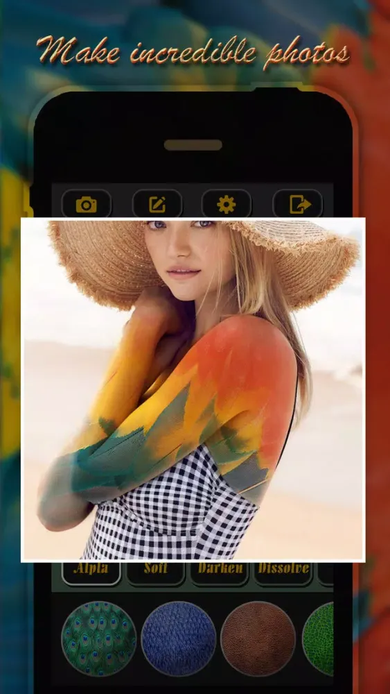 Zrzuty ekranu Pic Morph Wild Mix - Transform yr Skin or Face with Extraordinary Pattern and Animal Texture.s