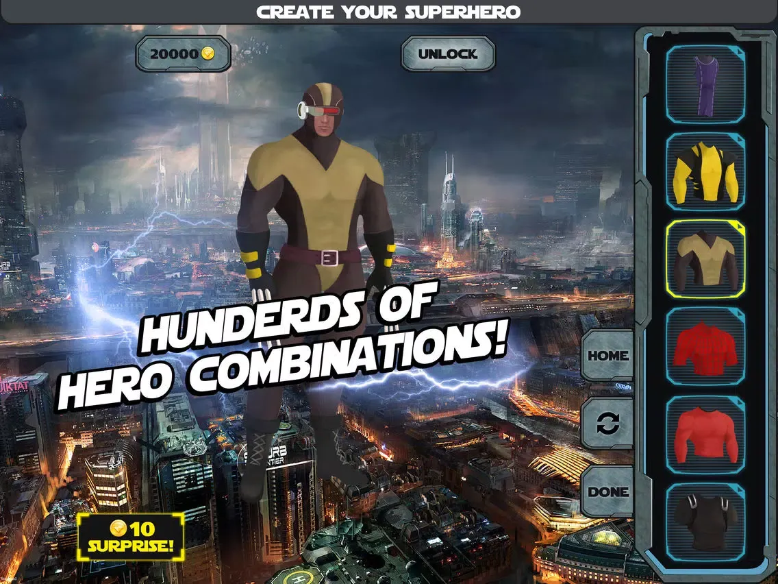 Create Yr Own Man Super.Hero ~ A Character Costume Dress-Up Game for Boys iPad  スクリーンショット