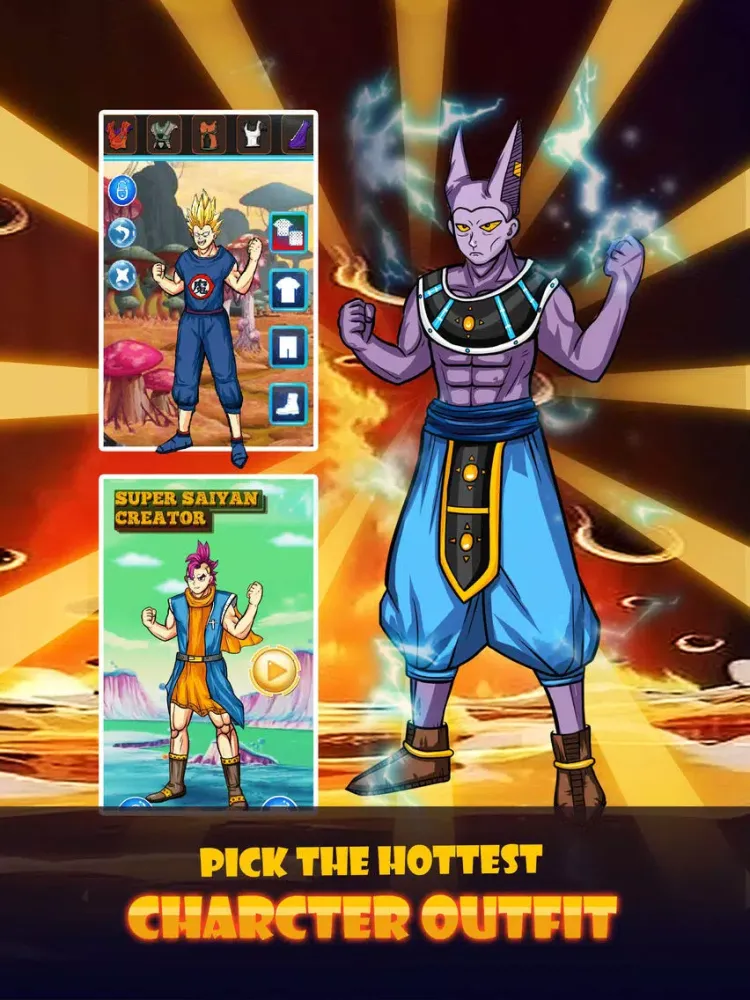 Super Saiyan DressUp - for Dragon Ball Z Heros iPad 應用截圖