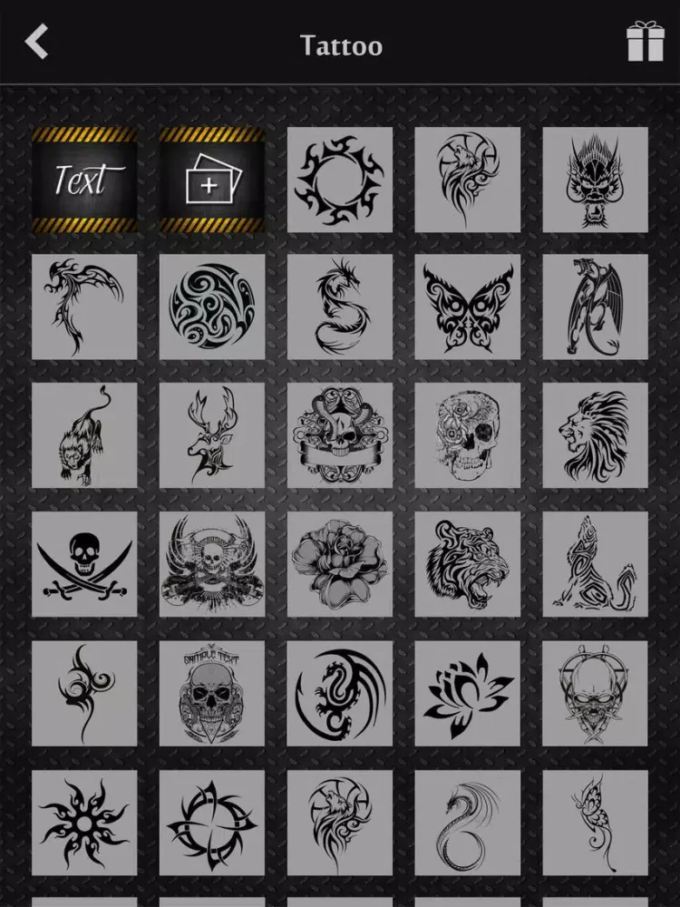 Tattoo Designer Body Art Maker iPad  Screenshots