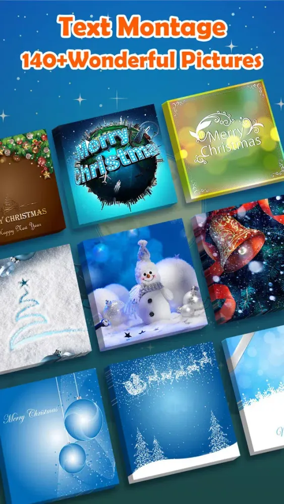 Captures d'écran de Santa Text Montage - Write Greeting Quotes on Photos with Artist Fonts