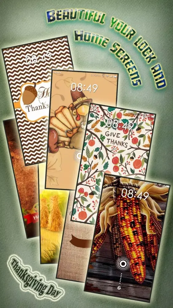 Tangkapan layar Thanksgiving Day Wallpapers Maker - Pimp Yr Home Screen with Cool Retina Images