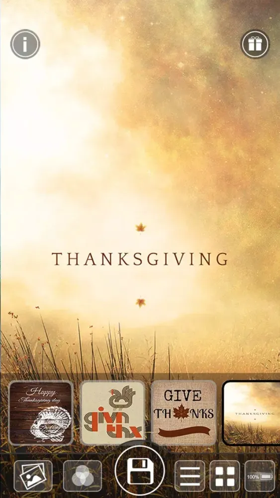Tangkapan layar Thanksgiving Day Wallpapers Maker - Pimp Yr Home Screen with Cool Retina Images