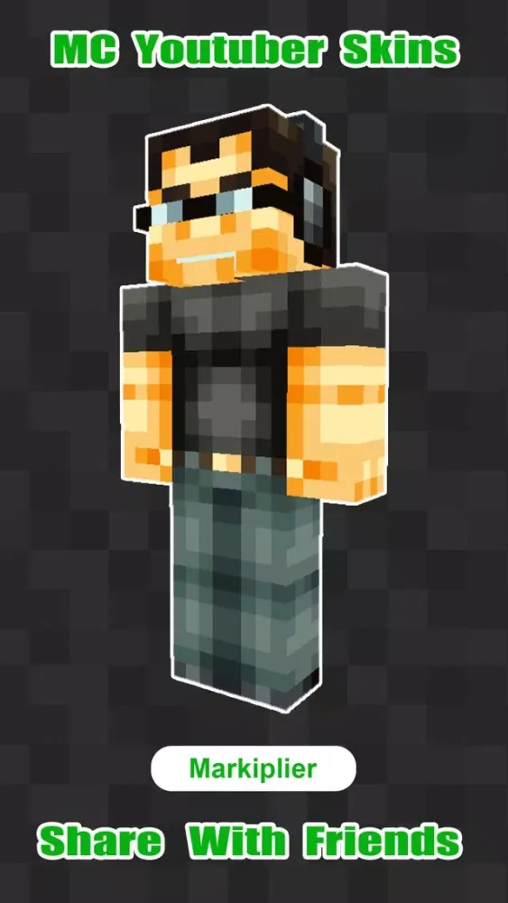 3D Youtuber Skins Collection - Pixel Texture Exporter for Minecraft Pocket Edition Lite স্ক্রিনশট