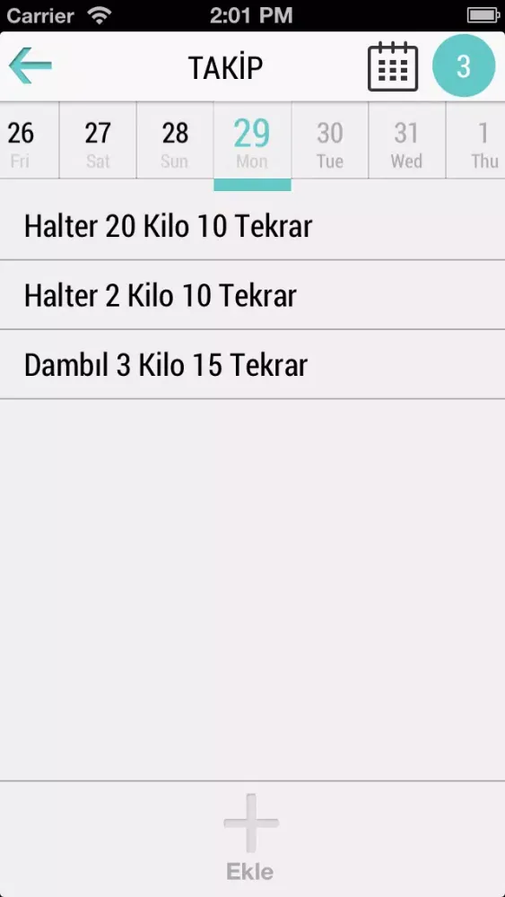 FITNESS TAKİP Screenshots