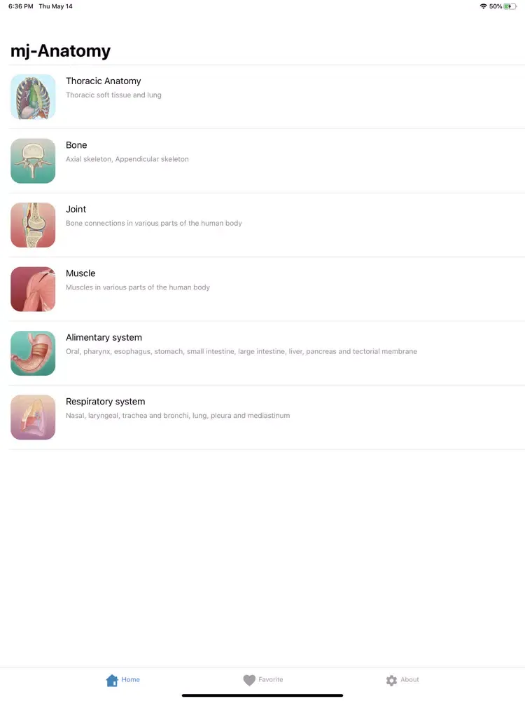 Human Anatomy -Anatomical term iPad  سکرین شاٹس