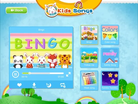 Kids Songs,Children Song, Learning Kids song,English Songs for Children 1-9 Years Old iPad Screenshots