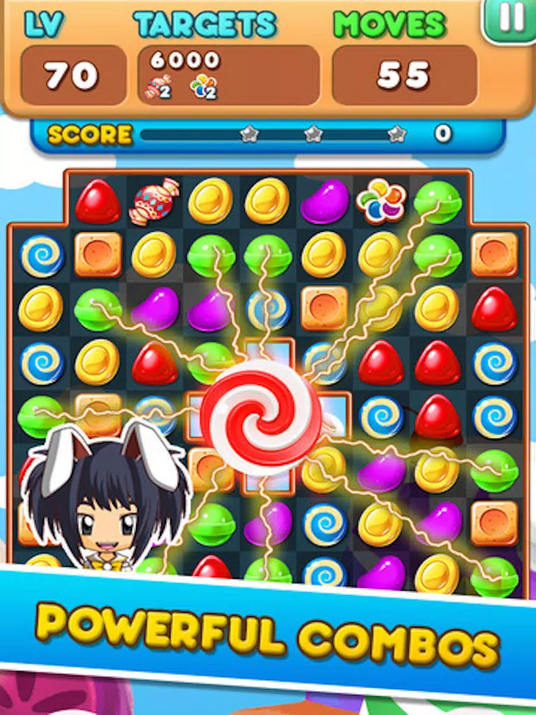 Candy Smash - 3 match puzzle yummy mania game iPad  스크린샷
