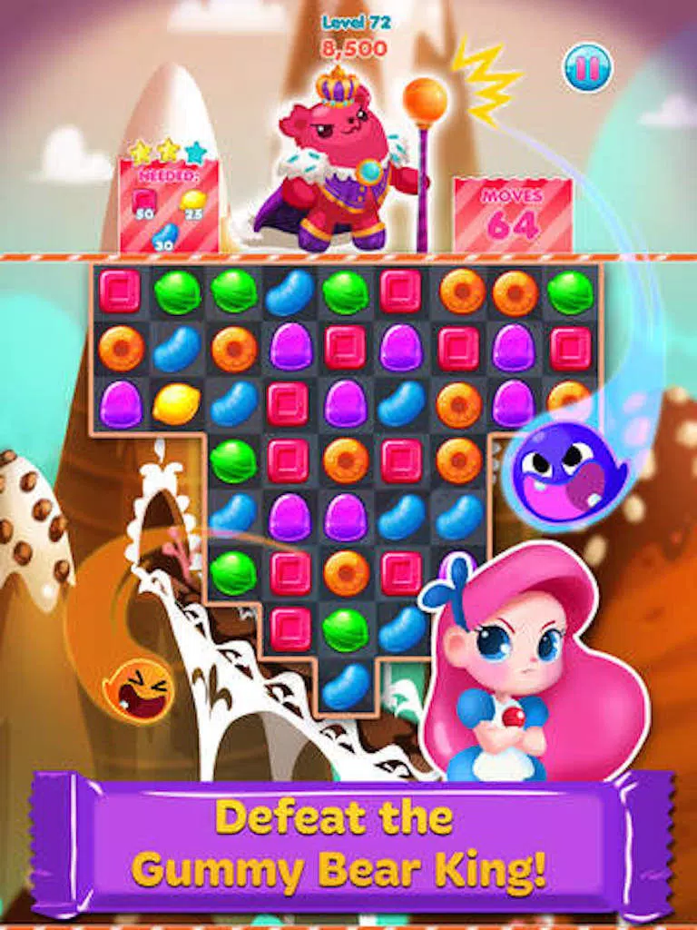 Candy Smash - 3 match puzzle yummy mania game iPad  스크린샷