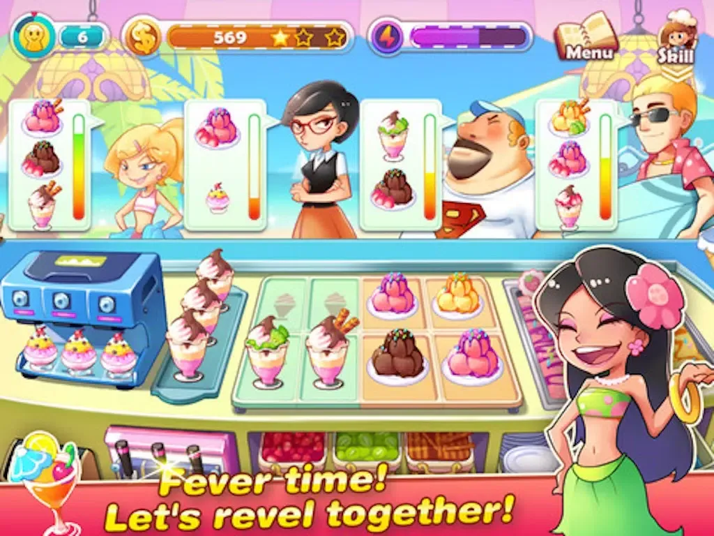 Скриншоты Cooking Dash - Donut and ice cream maker, Fast Food Shop & Restaurant Saga iPad 