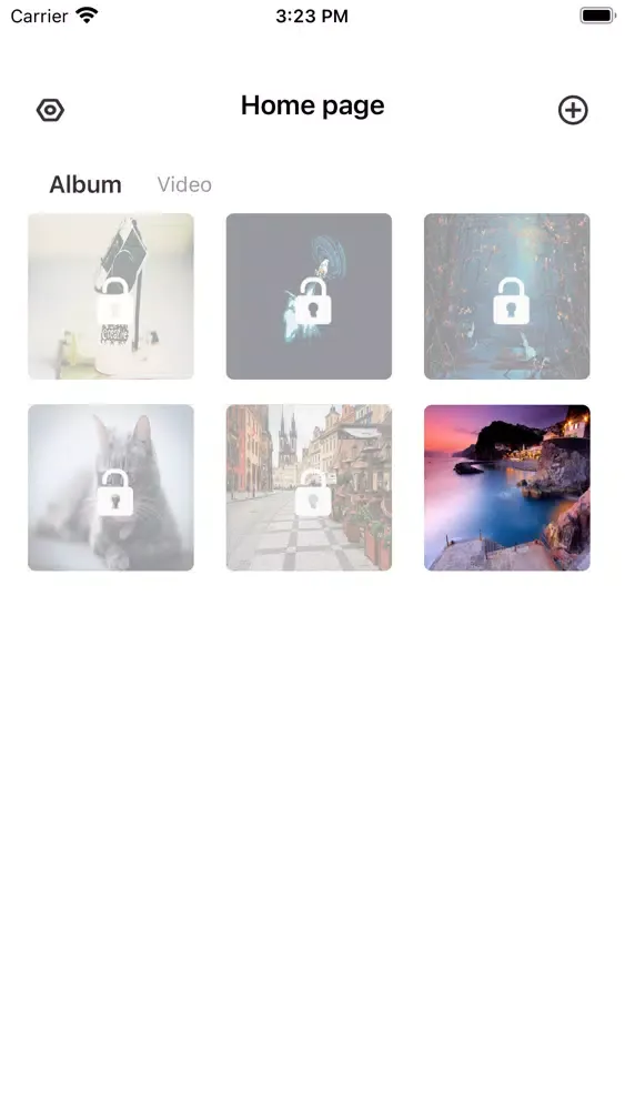 Captures d'écran de Encrypted protection space