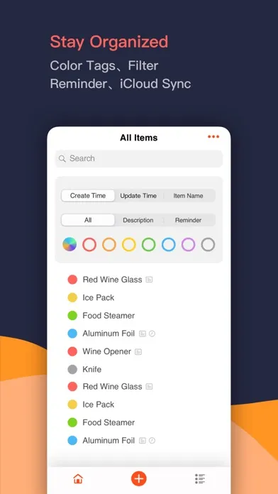 Where - your stuff organized Screenshots