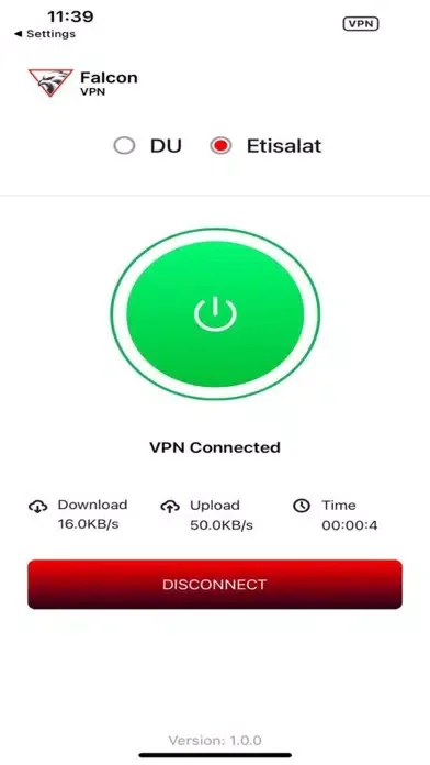 تصاویر Falcon VPN