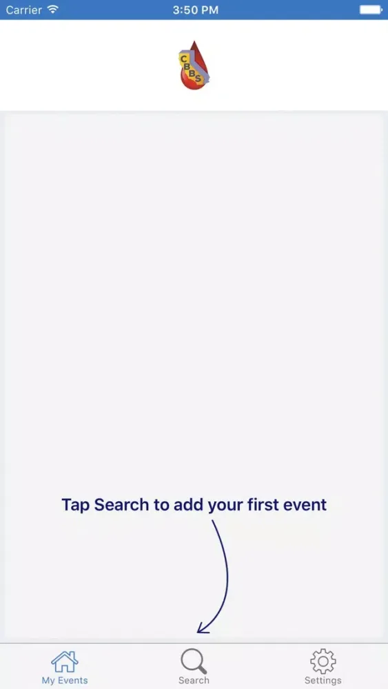Capturas de tela do CBBS Events