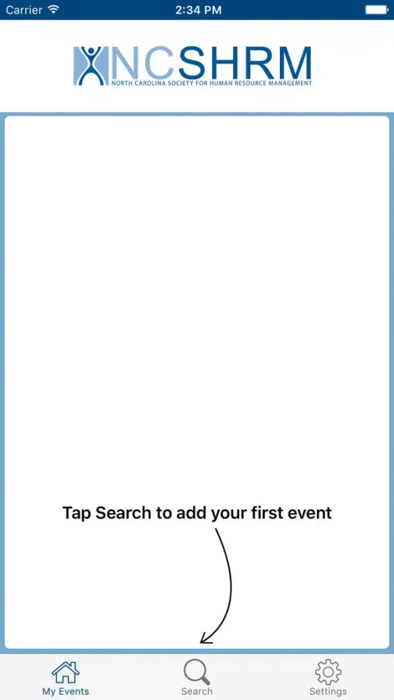 Tangkapan layar NCSHRM Events