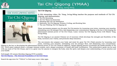 Zrzuty ekranu Tai Chi Qigong (YMAA)