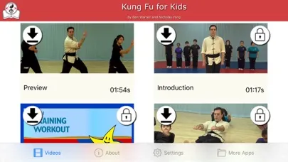 Tangkapan skrin Kung Fu for Kids