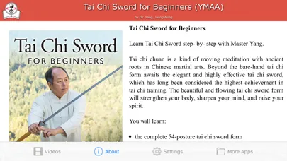 Captures d'écran de Tai Chi Sword for Beginners