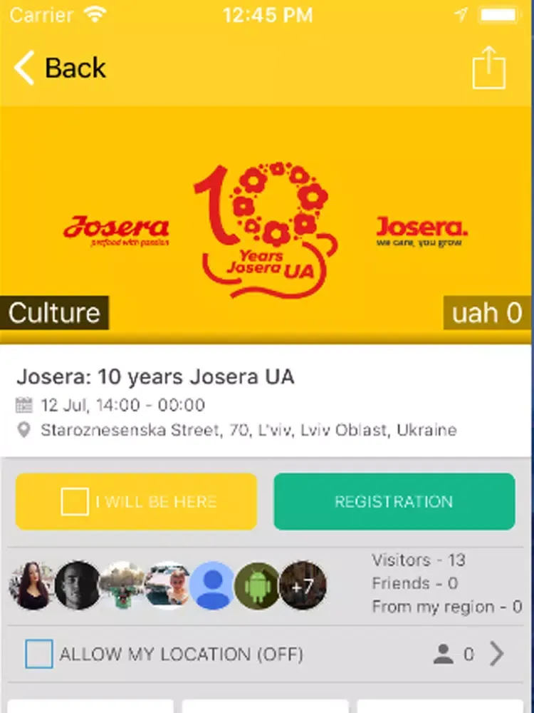 10 years Josera UA iPad  스크린샷