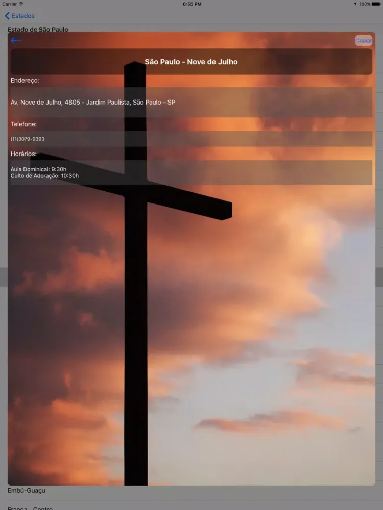 Zrzuty ekranu Igreja de Cristo no Brasil iPad 