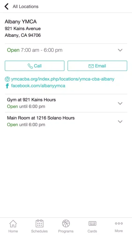 YMCA of the East Bay Screenshots