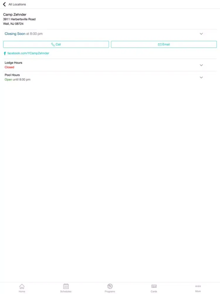 The Community YMCA iPad 应用截图