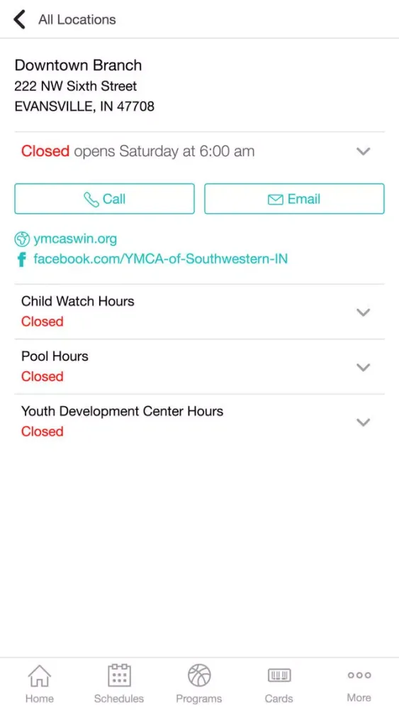 YMCA of Southwestern Indiana 스크린샷