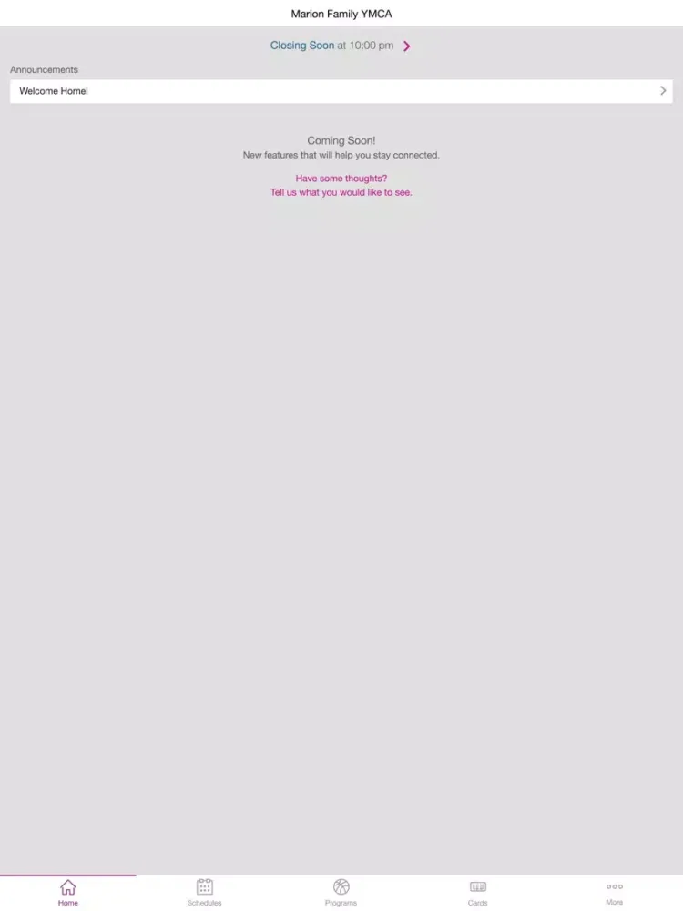 Marion Family YMCA iPad 应用截图