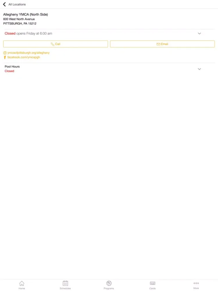 Screenshot di YMCA of Greater Pittsburgh iPad 