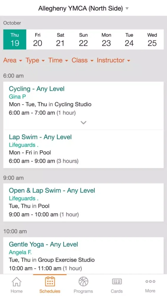 Screenshot di YMCA of Greater Pittsburgh