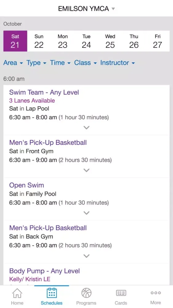 South Shore YMCA Screenshots