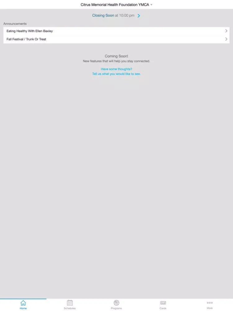 Capturas de pantalla de YMCA of the Suncoast iPad 