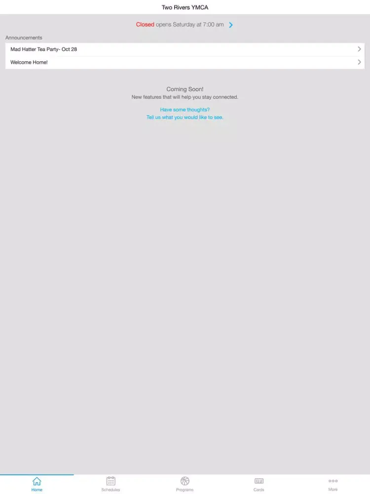 Скриншоты Two Rivers YMCA iPad 