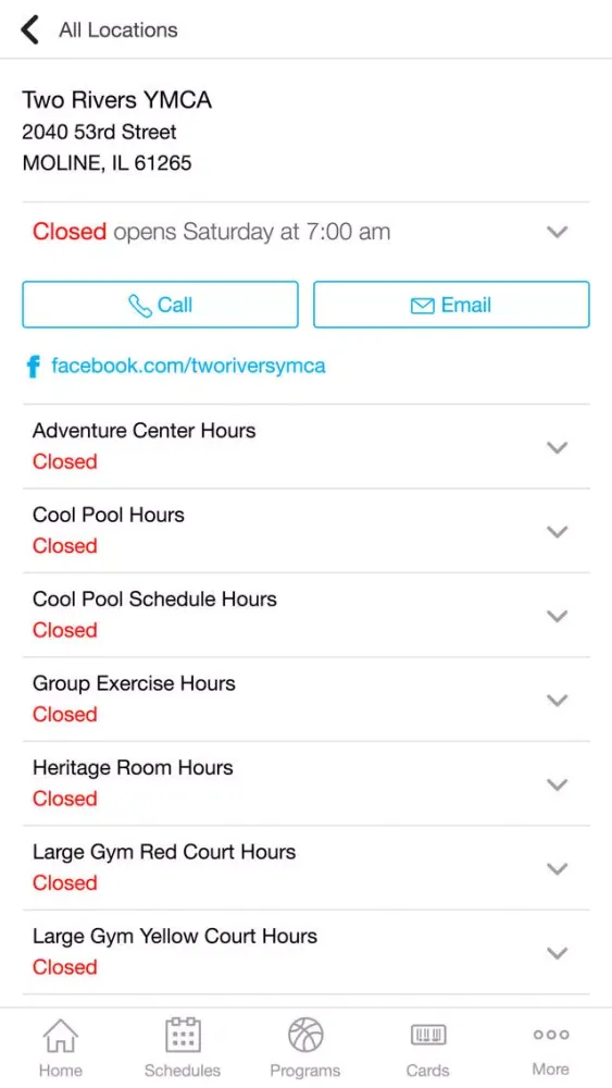 Скриншоты Two Rivers YMCA
