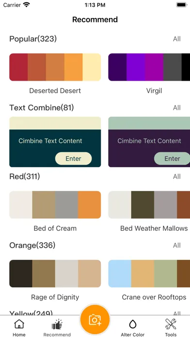 Tangkapan layar Palette Collect - Match colors