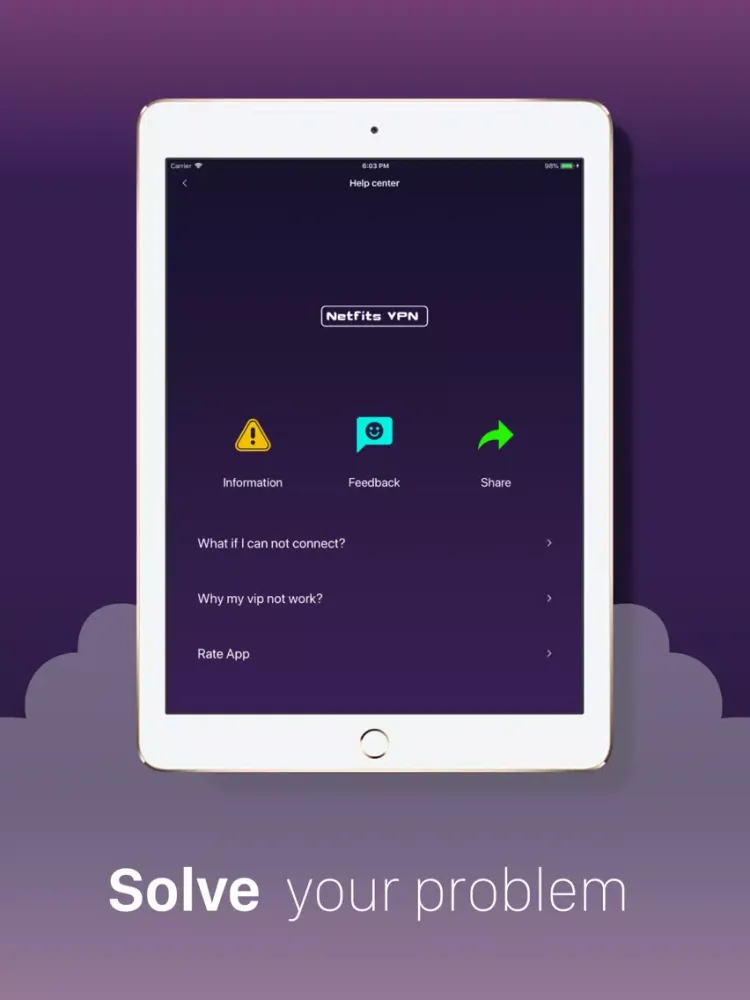 Rocket vpn - Super Fast Proxy iPad  سکرین شاٹس