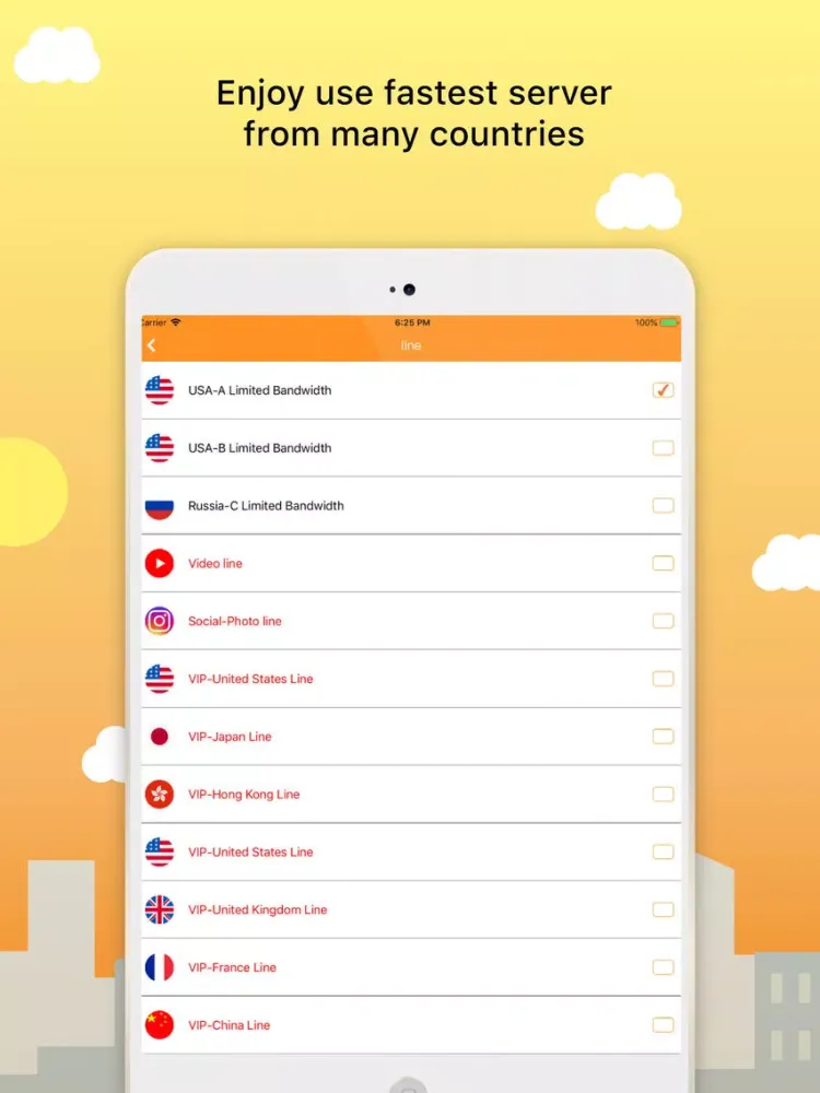 Starry VPN- hotspot for iphone iPad  スクリーンショット