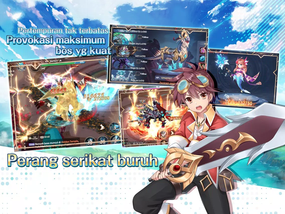 Tangkapan layar Shining Spirit iPad 