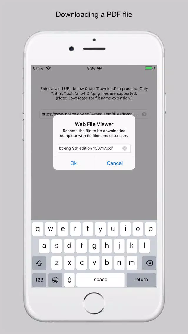 ภาพหน้าจอของ Web File Viewer