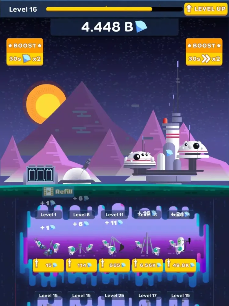 Space Idle iPad  স্ক্রিনশট