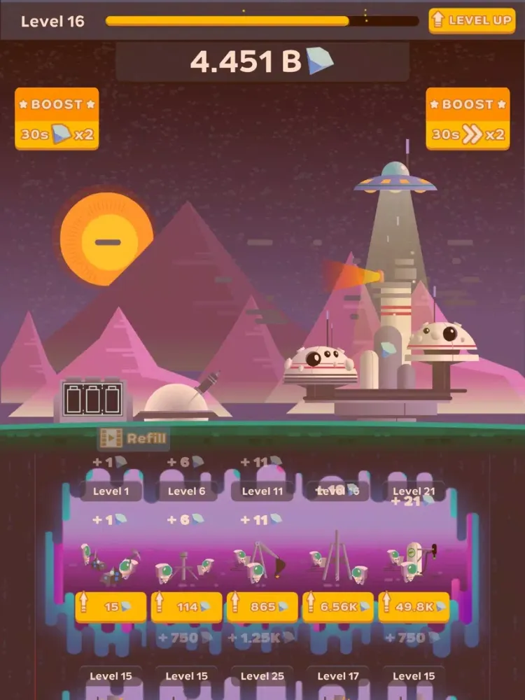 Space Idle iPad  স্ক্রিনশট