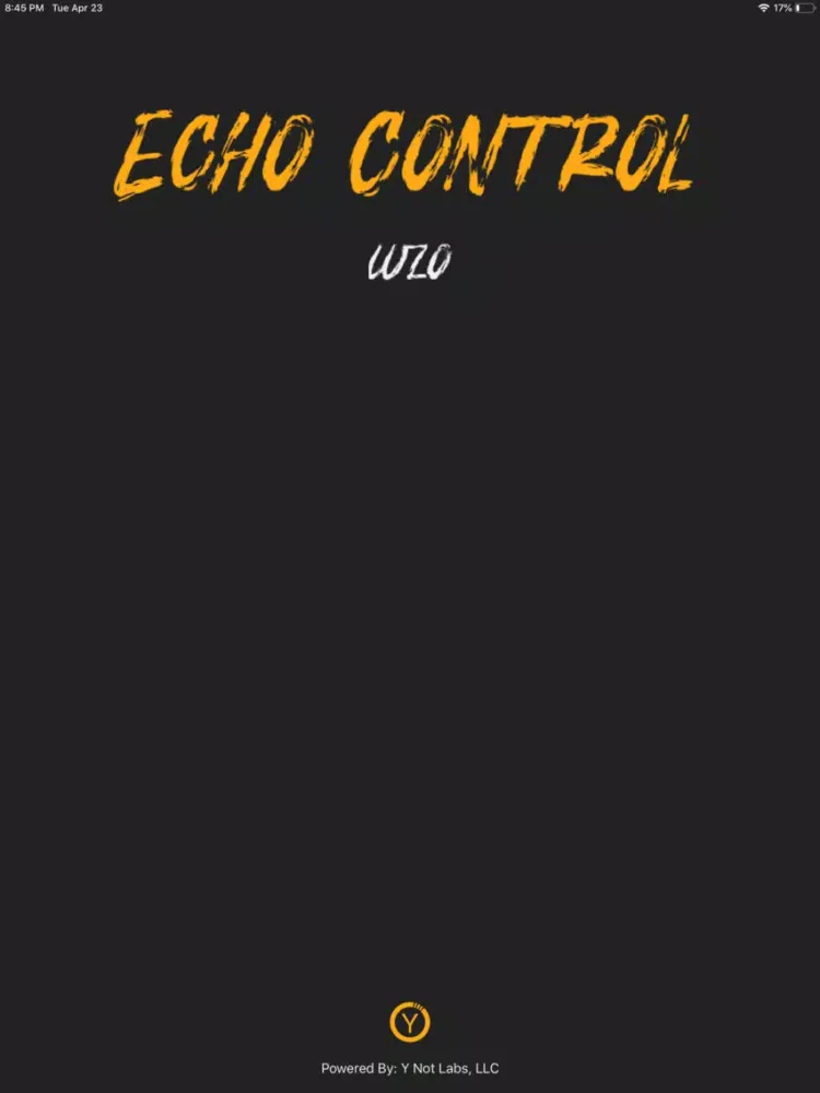 Zrzuty ekranu Echo Control iPad 