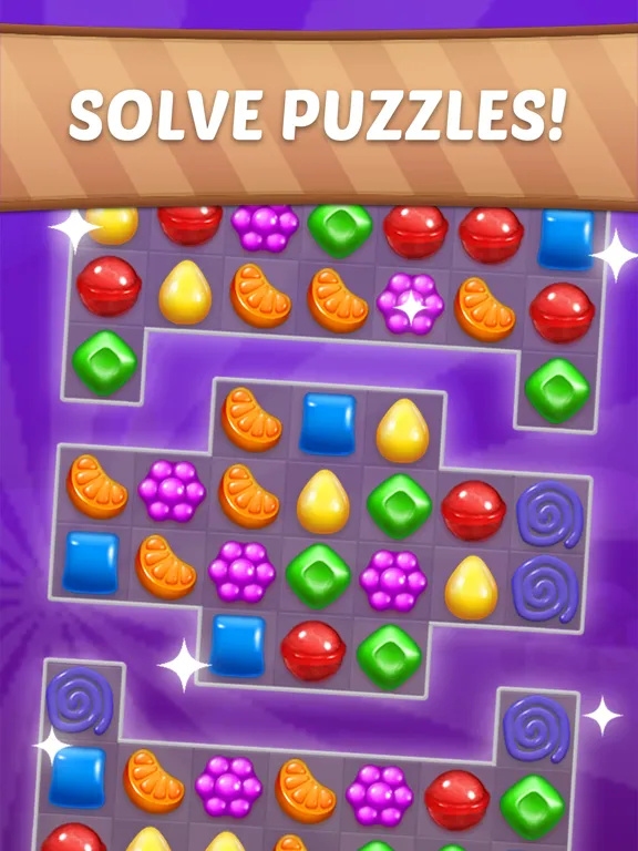 CandySweetStory:Match-3 Puzzle iPad  Screenshots