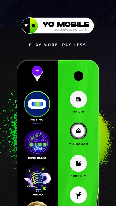 YO Mobile Screenshots