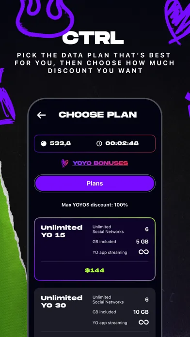 YO Mobile Screenshots