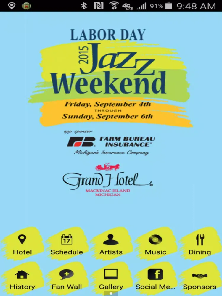Zrzuty ekranu Grand Hotel Jazz Festival iPad 