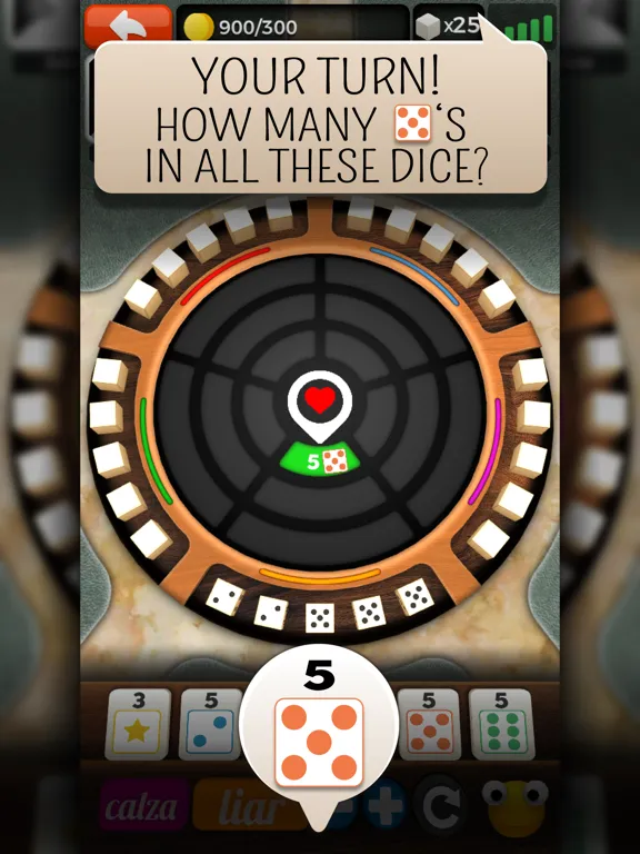 Liars Dice Online Multiplayer iPad  Screenshots